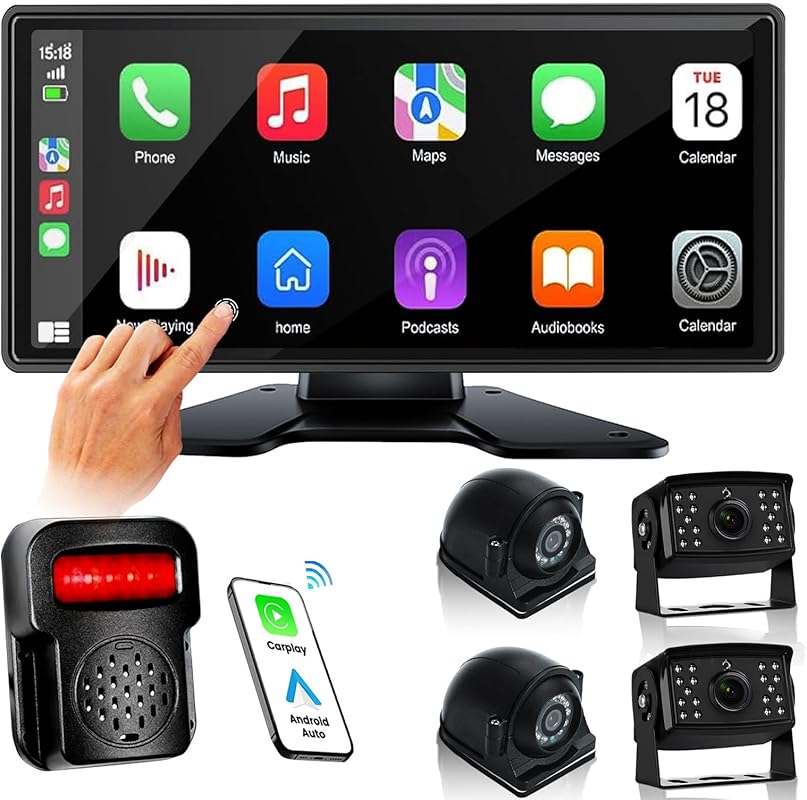 LASTBUS Carplay Touchable Monitor Recording Waterproof