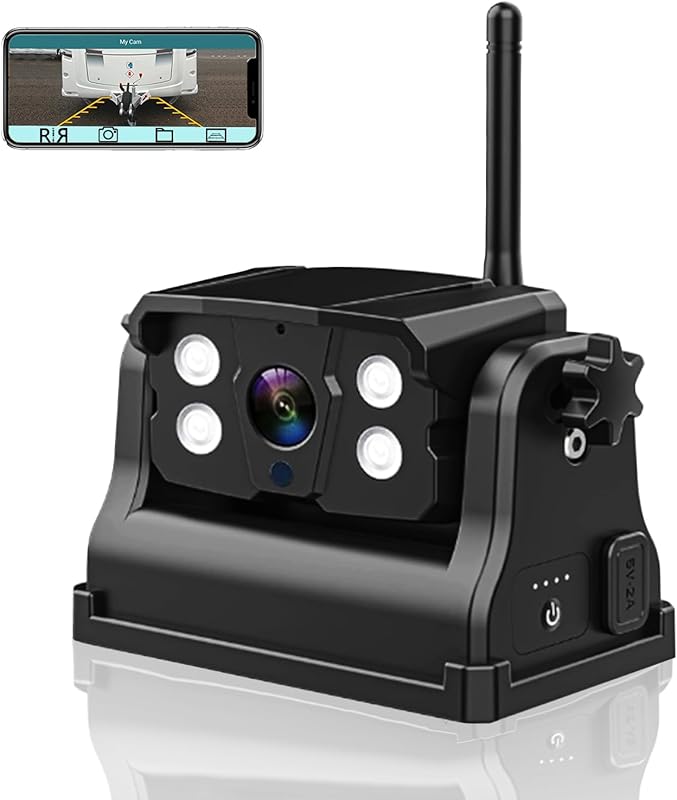 LASTBUS Magnetic Wireless Backup Camera Rechargeable